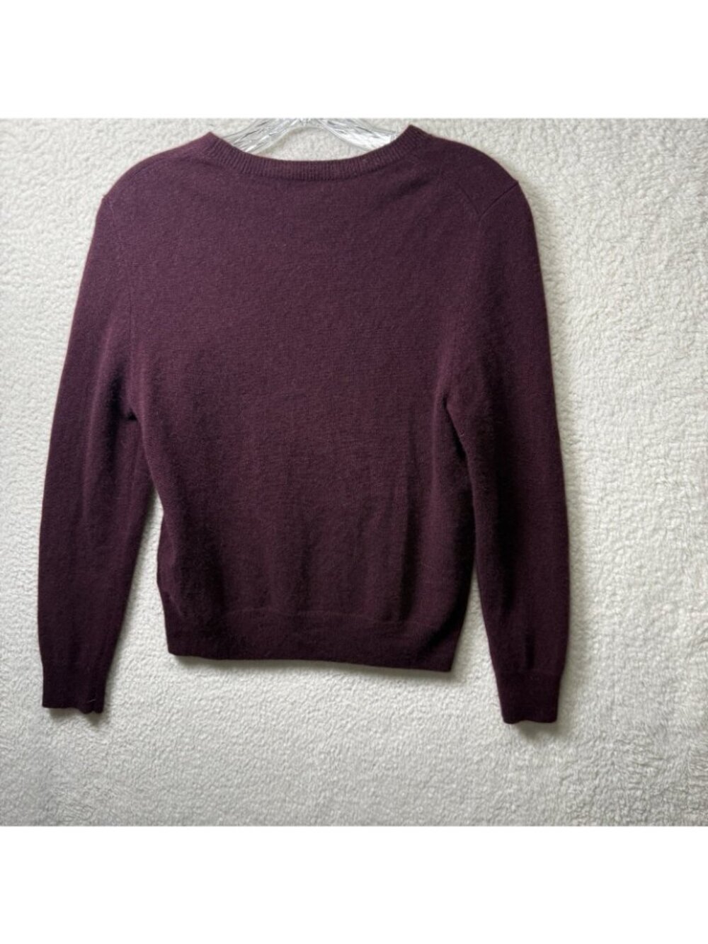 Quince Cashmere Sweater Women’s Medium Burgundy - Picture 5 of 6